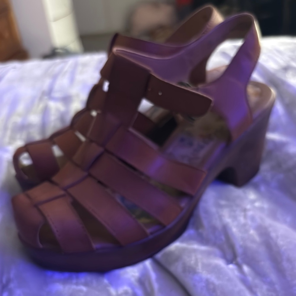 b.o.c. Brown Strappy Heels